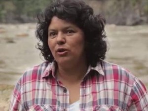 Berta Caceres in a 2015 video interview Author or copyright owner Goldman Environmental Prize