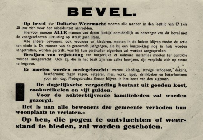 Oproep dwangarbeid
